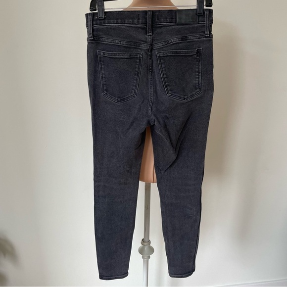 Madewell 10" High-Rise Starkey Wash Faded Black Gray Skinny Jeans MA977 EUC 29 - Picture 6 of 12